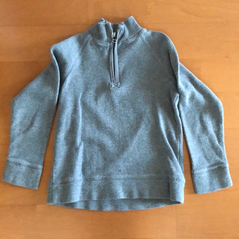 Youth Gymboree Gray Zip Neck Sweater Size 6